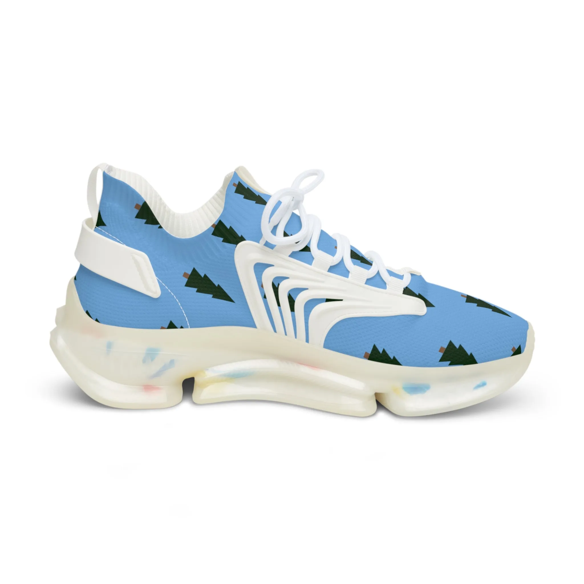 Blue Green Pine Men's Shoes, Christmas Trees Best Comfy Men's Mesh Sports Sneakers Shoes (US Size: 5-12)