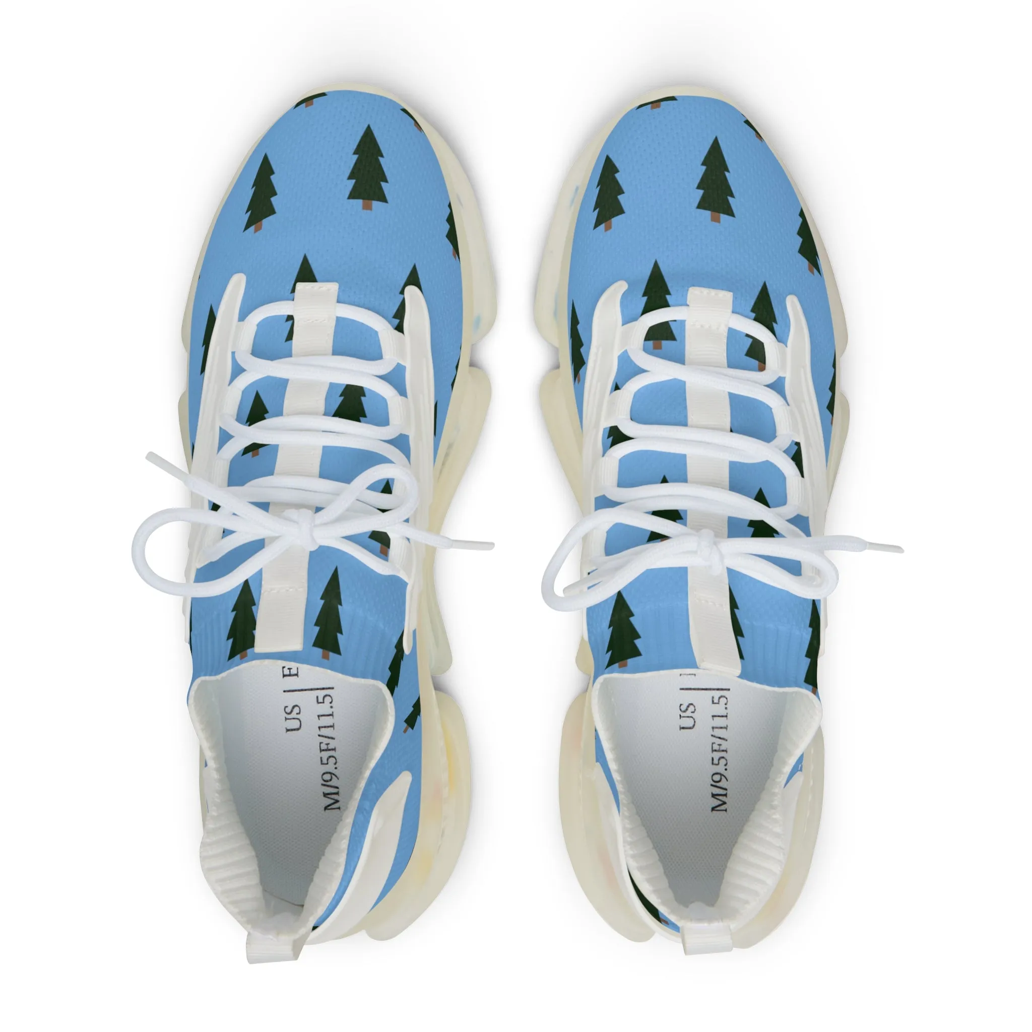 Blue Green Pine Men's Shoes, Christmas Trees Best Comfy Men's Mesh Sports Sneakers Shoes (US Size: 5-12)