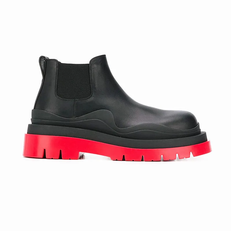 Classic Urban Mens Leather Ankle Boots - British Martin Style B