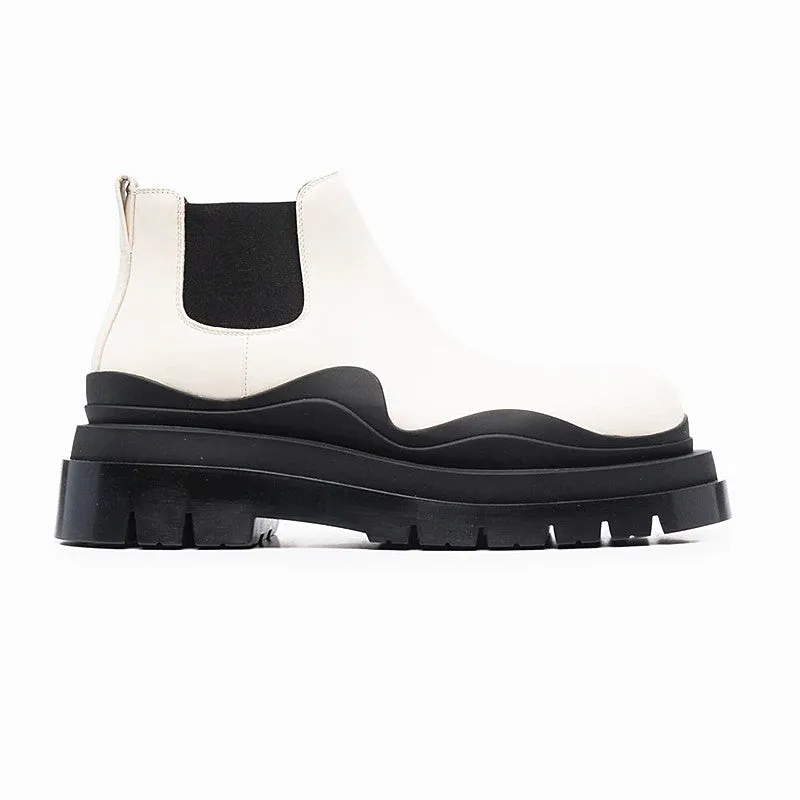 Classic Urban Mens Leather Ankle Boots - British Martin Style