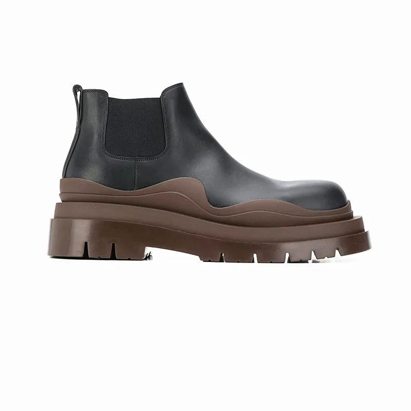 Classic Urban Mens Leather Ankle Boots - British Martin Style