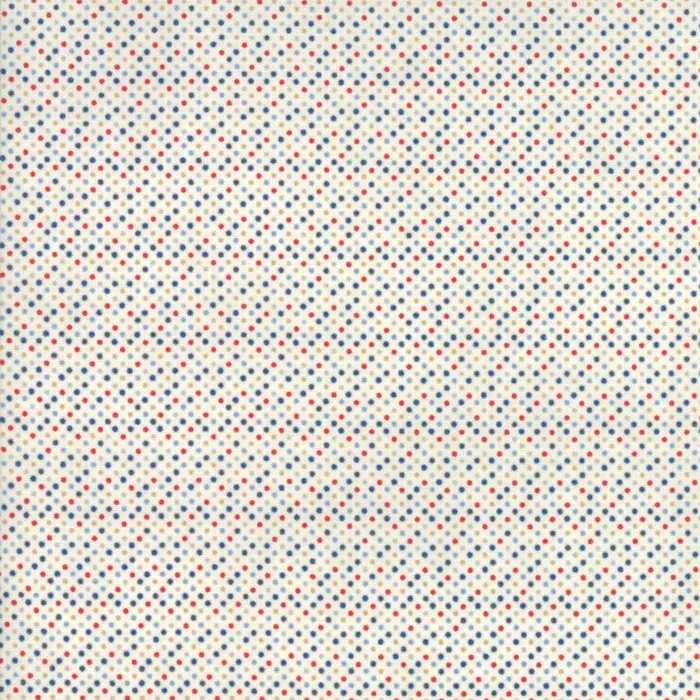 ESSENTIALLY YOURS White Multi B 8655 89 Mini Dot.Priced per 25cm.