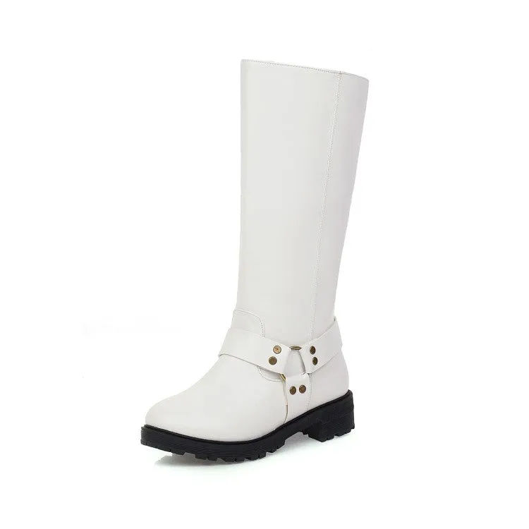 Womens' Heels Knee High Knight Boots