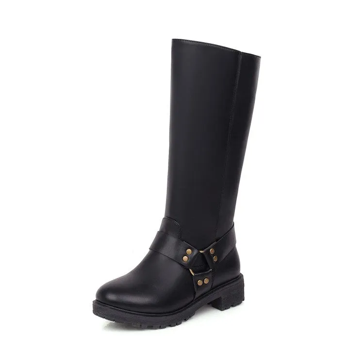Womens' Heels Knee High Knight Boots
