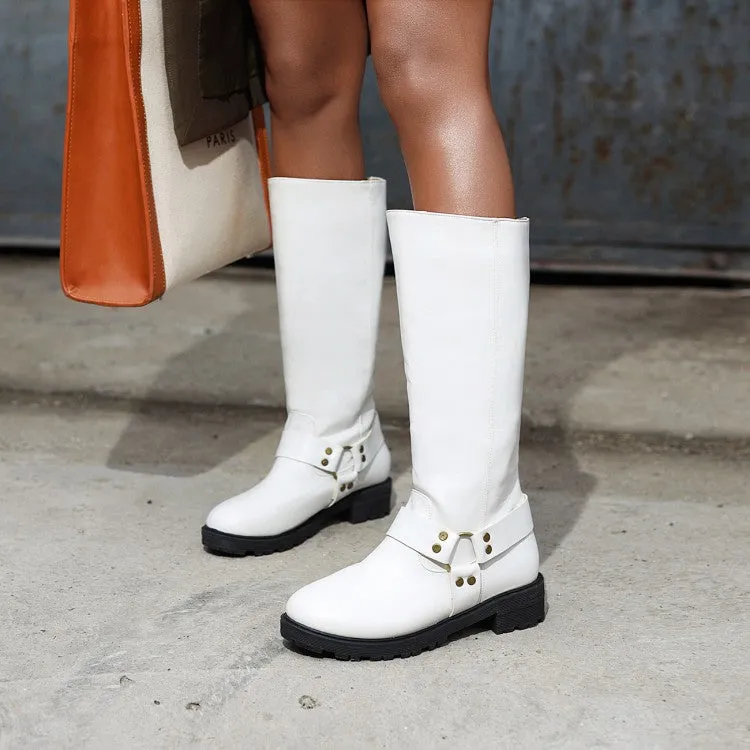 Womens' Heels Knee High Knight Boots