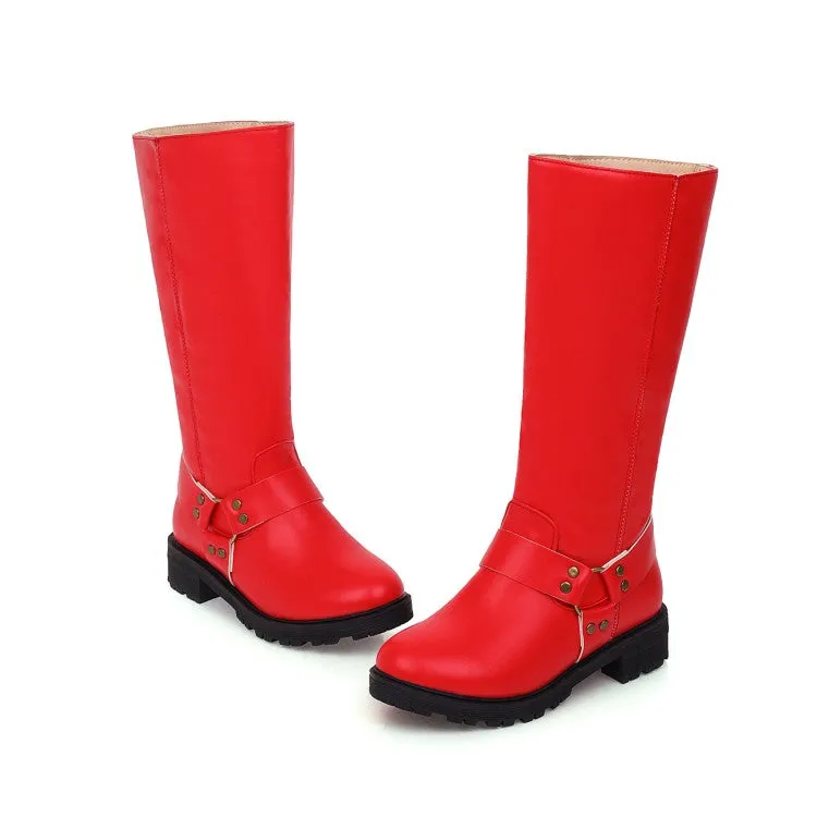 Womens' Heels Knee High Knight Boots