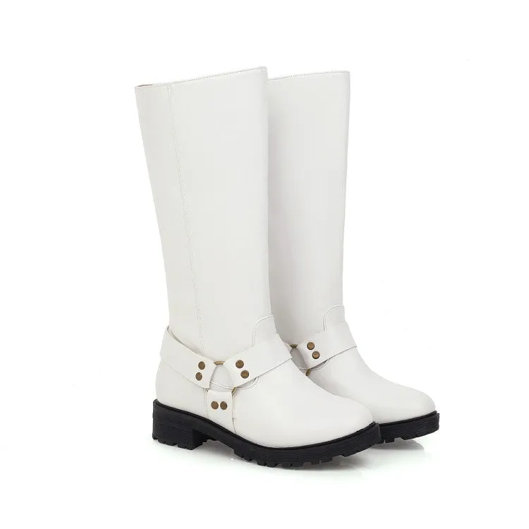 Womens' Heels Knee High Knight Boots