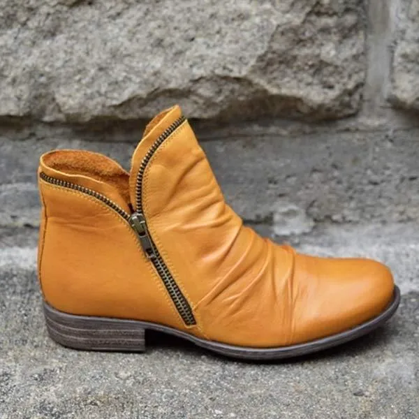 Women's Multi-Color Martin Boots Solid Color Ankle Boots 82059119C